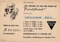 Werbung für das Handwerk Fleischerei