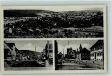 77948 W7632 Friesenheim , Baden - Gesamtansicht Hauptstraße Schule und Rathaus 3-Bildaufnahme