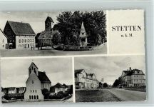72510 W7488 Stetten am kalten Markt - Ortsansichten Kirche 3-Bildaufnahme