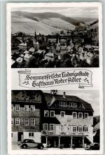 96337 W8642 Ludwigsstadt - Gesamtansicht Gasthaus Roter Adler 2-Bildaufnahme