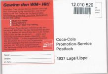 Werbung - WM Hit - Fußball Coca-Cola