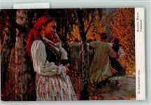 Frau in Tracht Kunst Russland