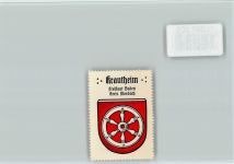 74238 W7109 Krautheim , Jagst - Vignette Wappen Kaffee Hag ca 1920-1940