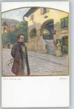 Galerie Wiener Künstler Nr. 143 - sign Nowak - Schubert geht spazieren Schubert, F.