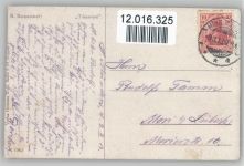 Schwäne - Strohhut - Verlag Wolff K 1362 - "Träumerei" Borrmeister, R. Künstlerkarte