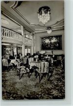Dampfer New York - Interieur Halle 1 Klasse - Innenansicht Dampfer New York