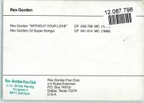 Rex Gorden Original Autogramm Schlagersänger