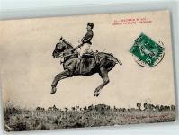 Saumur - Sauteur en liberte - Ballotade 1909 AK Hindernisreiten