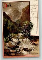 Serie II Monatsgrüße Juli AK Gute Erhaltung Guggenberger, T. 1902