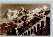Mürren Mürrenbahn (Adhäsionsbahn) mit Eiger, Mönch und Jungfrau Standseilbahn