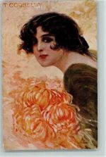 Serie 718-6 Frauenkopf Corbella, T. Künstlerkarte