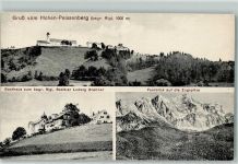 82383 W8126 Hohenpeißenberg 1912 - Gasthaus zum bayr. Rigi Zugspitze