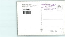 87480 W8961 Weitnau - Gasthof Adler mit Innenansicht, gute Erhaltung AK