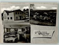 65307 W6208 Ramschied - Gasthaus Pension Zum Wispertal Innenaufnahme Gastraum Ortsansicht 3-Bildaufnahme