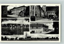83119 W8201 Obing 1957 - Gasthof , Straßenbilder, gute Erhaltung AK