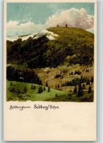 W7828 Feldberg , Schwarzwald Feldbergturm , litho ca 1913 AK Zorn L.