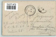 55291 W6501 Nieder-Saulheim 1919 - Kriegerdenkmal, Schule, Teilansicht, AK
