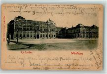 W8700 Würzburg Reliefdruck Kgl. Residenz Reliefdruck 1899