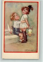 Kinderpoesie - Serie 349-3 AK Mauzan, A.