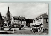 66538 W6680 Wiebelskirchen 1953 Foto AK Marktplatz , viele Menschen AK