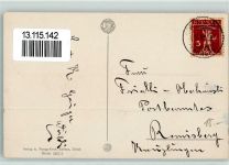 Namenstag - Gratulant mit Blumen- Verlag Ruegg-Koch Serie 383-3 AK Philipp, F. 1928