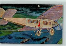 Macht der Gewohnheit - Schuhe fliegen aus dem Flugzeug AK Flugwesen 1934