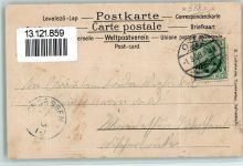 W3380 Oker Romkerwasserfall Siegel Vierblättriges Kleeblatt Blätter 1908 Prägedruck