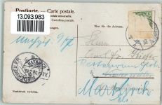 78147 W7741 Vöhrenbach 1906 Gebrauchsspuren Gruss aus - Gasthaus zum eisernen Kreuz AK