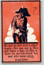 Künstlerkarte sign. AK Adel Friedrich der Große 1918