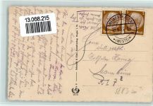 58566 W5883 Kierspe 1933 - Blick vom Pfarrhaus, gute Erhaltung AK
