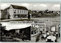 56290 W5449 Mörsdorf , Hunsrück - Gasthaus Pension Wickert Ruine Balduinseck