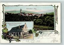 65343 W6228 Rauenthal , Rheingau 1906 - Restaurant, Winzer-Verein , gute Erhaltung AK