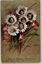 W8000 München Margueritentag Ser. 677 Kinder Floras Nr. 1 Blüte mit Menschengesicht 1911