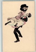 Serie I Nr. 4 Jugendstil sign. Reznicek Erotik AK Simplicissimus Künstlerkarte