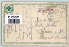 33098 W4790 Sennelager 1915 - Truppenübungsplatz Haupteingang Lager und Wache Eisernes Kreuz Flagge WK I