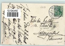 36269 W6433 Philippsthal (Werra) 1910 Gebrauchsspuren Schloss Schloss-Park Schlosskirche