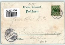 04523 O7220 Pegau 1898 Gebrauchsspuren Bürgerschule Schwanenteich Hotel zum Mohren Stadtkirche