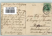 72793 W7417 Pfullingen 1912 - Ort lt. Stempel