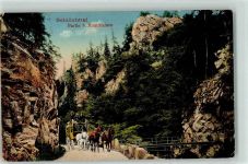 79865 W7821 Grafenhausen , Hochschwarzw - Schlüchttal Almutfelsen Postkutsche