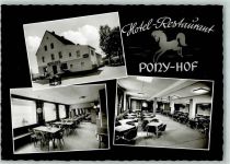 92690 W8487 Pressath - Hotel-Gasthaus Pony-Hof Speisesaal Pony