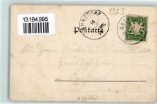 94486 W8353 Osterhofen , Niederbay 1899 Lithographie Kloster Damenstift Blumenstrauß