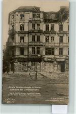 10115 O1020 Prenzlauer Berg 1919 Foto AK Straßenkämpfe Berlin 1919 Zerstörte Hauser Alexander- Prenzlauerstraße