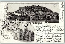 35460 W6301 Staufenberg , Hess 1904 Lithographie Gruss aus Verlag Metz 2171 AK