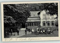 18258 O2625 Schwaan 1911 Privatfoto AK Gesellenhaus Lindenbruch Gruppenfoto