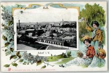 1 O9930 Adorf , Vogtl 1907 Lithographie Frauen Mode Passepartout