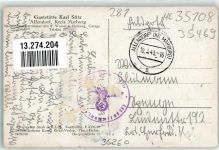 35469 W6301 Allendorf Lumda - Kirche Oldtimer WK II Stempel