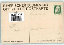 Hohlwein Ludwig Mode Blumentag 1911 Privatganzsache