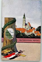 01917 O8290 Kamenz - Hilfsausschuß Kamenz Gedenkstein Eisernes Kreuz