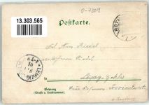 04571 O7209 Rötha 1901 Gebrauchsspuren Gasthaus Obstweinschänke Lithographie