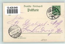 W7850 Lörrach Nr. 8 Straßenbild AK Daur, H. 1898 Lithographie / Künstlerkarte